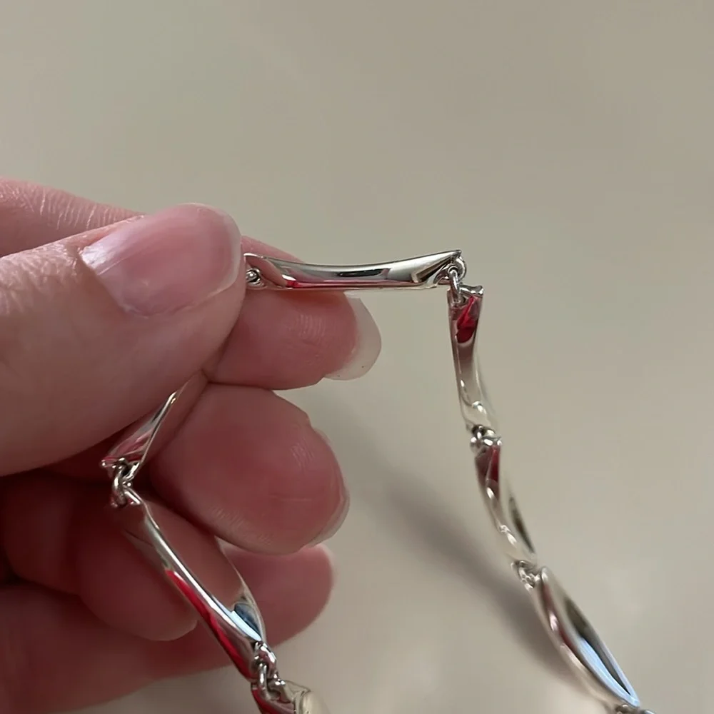 JENNY BIRD NWT Adjustable Silver Necklace - Picture 9 of 14